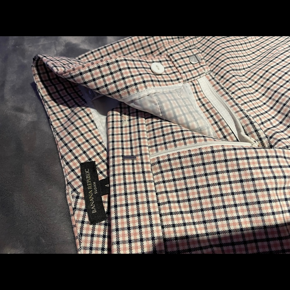 Banana Republic plaid pixie pants